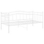 Sofa Bed Frame White Metal 90x200 cm Image 2