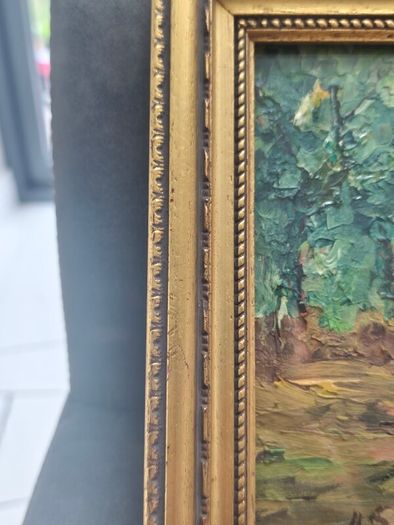Original oil landscape