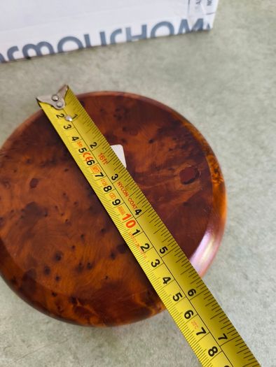 Vintage Fruit Wood Dish Ashtray Trinket Display Piece