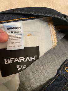 Farah mens jeans. 34 waist x 34" height