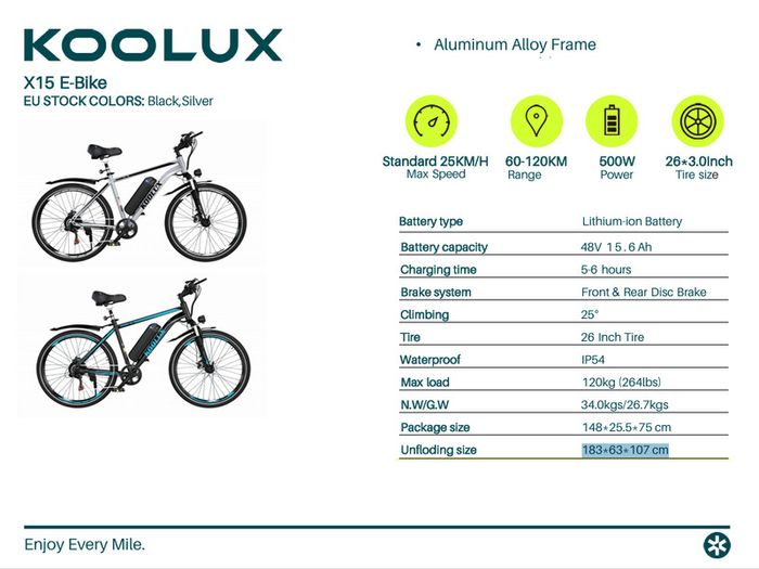Koolux X15 Electric Bike