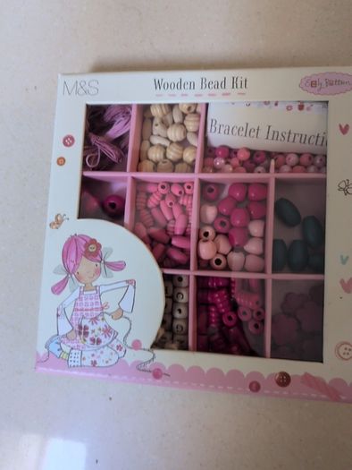 M&S Emily Button Wooden Bead Kit.