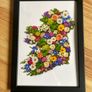 Floral Ireland Art Print. High Quality Glossy Finish Image 3