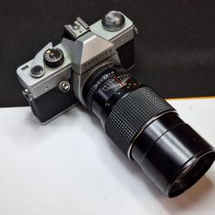 Praktica L 35mm SLR Film Camera with Hanimex Automatic 200mm f/3.5 Telephoto Lens - Fully Working with 3-Month Warranty