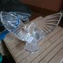CRAZY CHEAP Waterford Crystal Eagle & Waterford Crystal Tralee Bowl & Bronze Metal Art Nouveau period Vintage Large Candelabra - early 1900's Image 4
