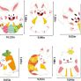 Easter Decorations Home,Easter Window Stickers Easter Window Decorations Easter Window Clings (FREE POSTAGE) Image 4
