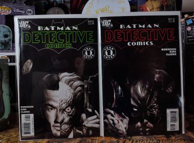 Detective Comics ! Batman ! Issues #817 and #818 ! 2nd Printing Two-Face and Batman Matching Covers ! First Appearance of Tally Man, Jamie Harper and Death of KGBeast ! 2006 ! by DC Comics !