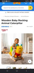 Ride on caterpillar rocker