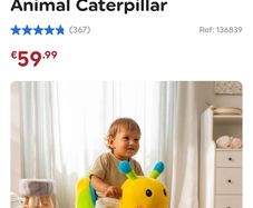 Ride on caterpillar rocker