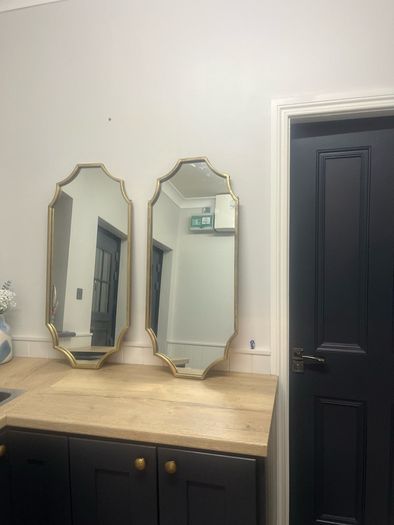 Antique brass style mirrors
