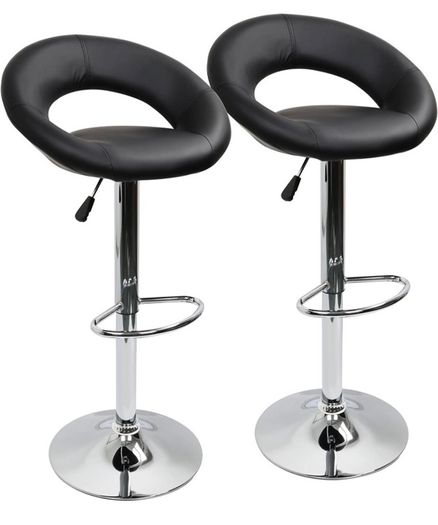 Heart Bar Stools Set of 2, Adjustable Breakfast Kitchen Faux Leather Bar Stools,Modern Dining Crescent Shaped Bar Seats MULTIPLE COLOURS AVAILABLE (FREE POSTAGE)