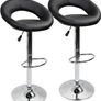 Heart Bar Stools Set of 2, Adjustable Breakfast Kitchen Faux Leather Bar Stools,Modern Dining Crescent Shaped Bar Seats MULTIPLE COLOURS AVAILABLE (FREE POSTAGE) Image 3