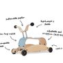 Red Wishbone Mini-Flip 3-in-1 walker, rocker, ride-on Image 3