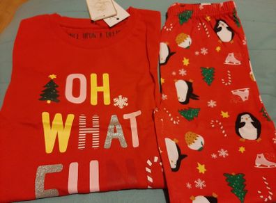 Girls Christmas pyjamas 6-7 years BNWT