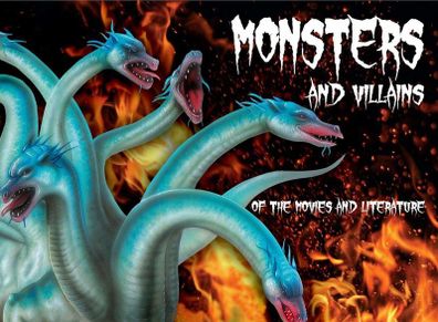 Monsters and Villains of the Movies and Literature Paperback. Free Postage!