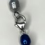 HONORA Blue and White Graduated Freshwater Pearl Necklace with Solid Sterling Silver Clasp Image 4