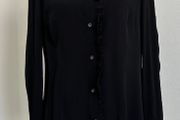 Great Plains black ruffle blouse - sz 12