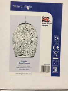 White Mosaic Crackle Light