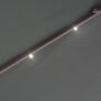 Hanging Parasol with LED Lighting 300 cm Green Metal Pole Image 3