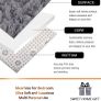 Soft Touch Area Rug Bedroom Anti-Skid Yoga Carpet Shaggy Rugs Fluffy Motley Tie-dye Carpets Light Grey 60 x 120 cm MULTIPLE COLOURS, SIZES AVAILABLE (FREE POSTAGE) Image 5
