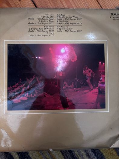 Deep Purple vinyl lp Irish pressing