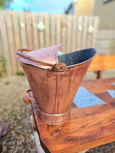 Vintage Handmade Copper Bucket