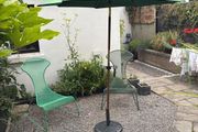 Garden umbrella and stand