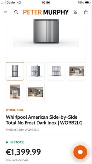 american style side by side fridge freezer