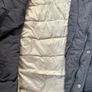 7 x Jacamo mens Hooded Padded Full Zip Parkas Long Coat Charcoal XL Image 6