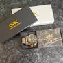 Luxury Two Tone Gold & Silver Watch Mens Skeleton Dial Image 2