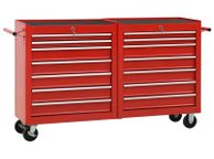 main image for ad Tool Trolley with 14 Drawers Steel Red