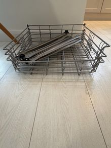3units IKEA Wire baskets Storage grey