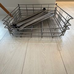 3units IKEA Wire baskets Storage grey