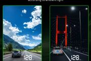 Car  head-up display, Km   windshield speedometer projector with speed display and overspeed alert, automatic light sensor, mile/kilometer speed display, USB plug and play, suitable for all car models,