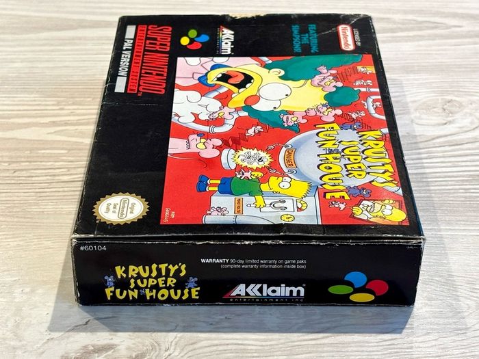 Krusty's Super Fun House for Nintendo SNES - Boxed