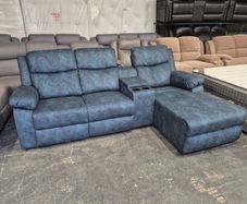 Zara Blue Chaser Sofa