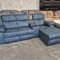 Zara Blue Chaser Sofa