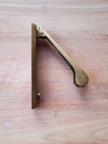 Antique brass front door knocker