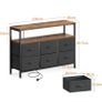 Chest of Drawers Bedroom with 6 Drawers, Fabric Storage Drawers with 2 USB and 2 Sockets Image 4