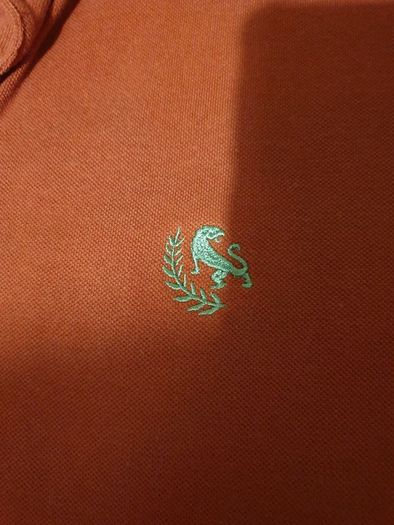 bench dark orange small medium polo shirt