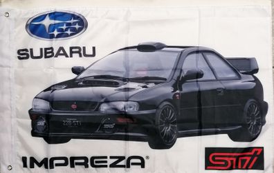 Subaru Impreza flag (black).
