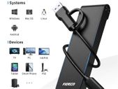 512GB Portable External SSD USB-C 10Gbps Fast Drive for Laptop PC Mac Android iPhone