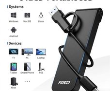 512GB Portable External SSD USB-C 10Gbps Fast Drive for Laptop PC Mac Android iPhone