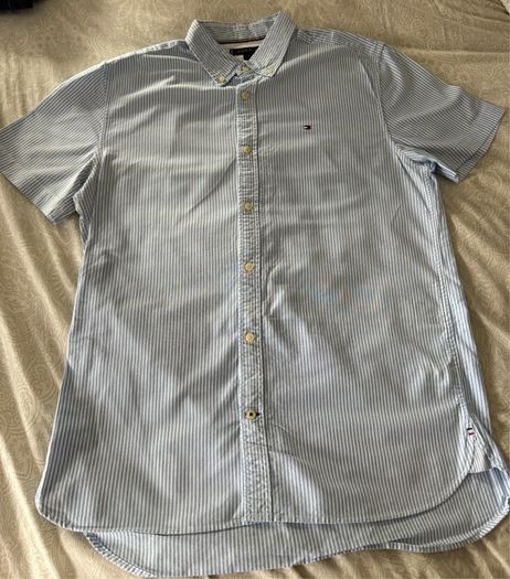 Tommy Hilfiger Blue Striped Oxford Shirt  L