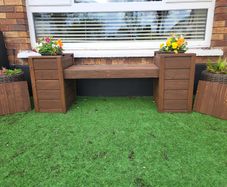 Garden Planter Bench