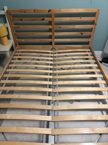 Double bed and spotless mattress