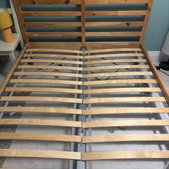 Double bed and spotless mattress