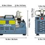 High Pressure Compressor, 4500PSI/30MPA/300BAR High Pressure Air Compressor, 1800W 220V Manual Stop Air Rifle Compressor Suitable for Paintball Air Rifle, PCP Rifle, Air Pistol, Diving Bottle Image 2