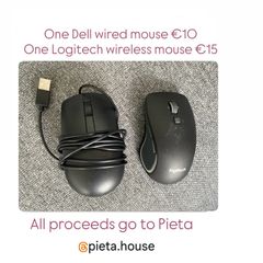 Dell Wired Mouse and Logitech Wireless Mouse | Bundle or Separate | PC | Laptop | Home Office