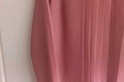 Dusky Pink Dress with Vertical Pleating,